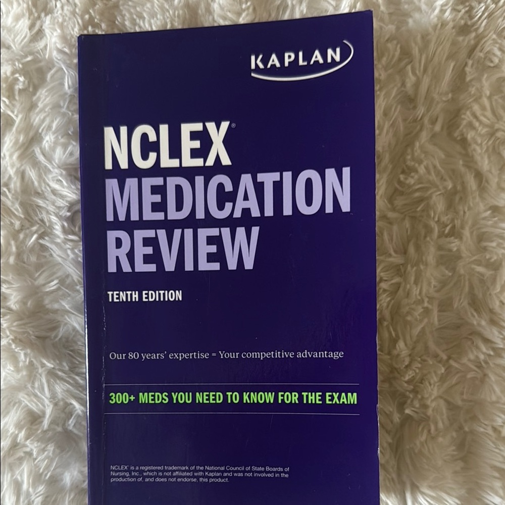 Kaplan NCLEX Medication Review Guide - Purple Cover